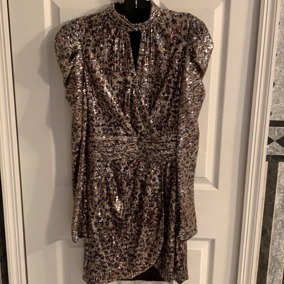 Jonathan Simkhai Sequin Leopard Print Dress - Picture 6 of 13